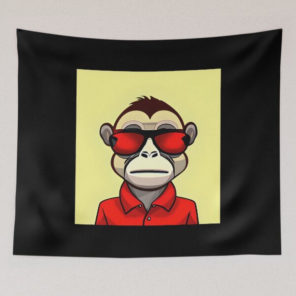 Item preview, Red Monkey designed and sold by ShilpyDesign.