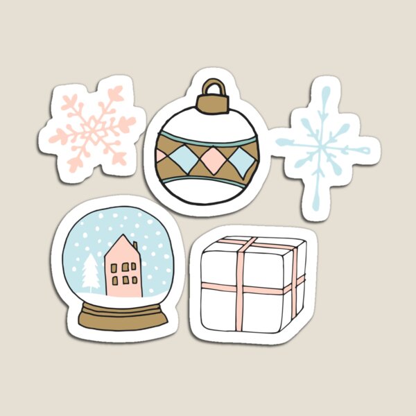 Aesthetic snowflakes pack  Sticker for Sale by Eternallykawaii