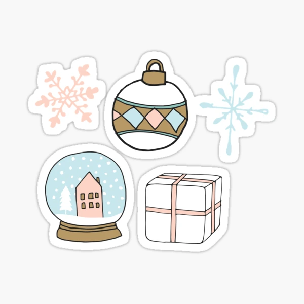 Aesthetic snowflakes pack  Sticker for Sale by Eternallykawaii