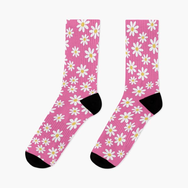 Item preview, Happy Daisies flowers retro pattern preppy hot pink designed and sold by Colorblizz.