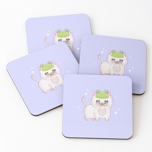 Item preview, Wisp wearing a frog hat designed and sold by doodlesnloops.