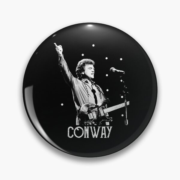Item preview, Conway music Twitty - White Stencil  (1) designed and sold by ExRossFashio.