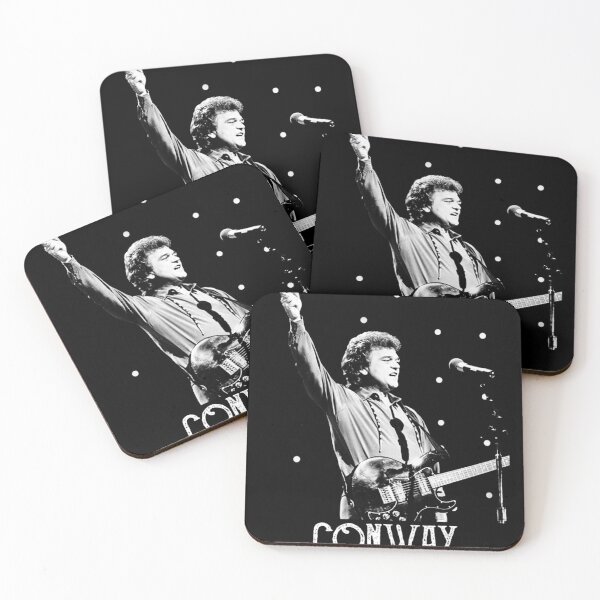 Item preview, Conway music Twitty - White Stencil  (1) designed and sold by ExRossFashio.