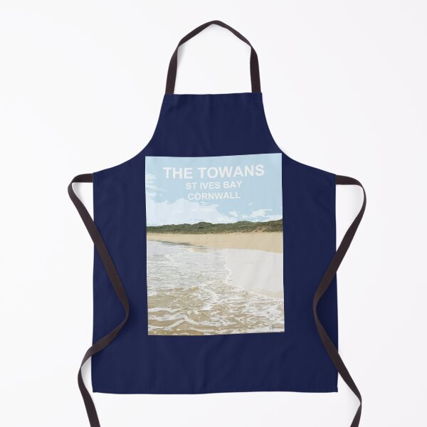 Item preview, The Towans St Ives Bay Cornwall. Cornish gift Kernow Travel location poster, St Austell designed and sold by BarbaraGlebska.