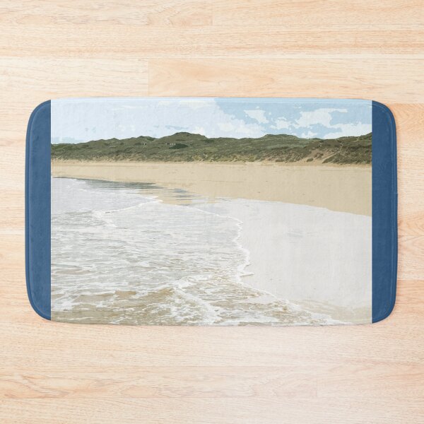 Item preview, The Towans St Ives Bay Cornwall. Cornish gift Kernow Travel location poster, St Austell designed and sold by BarbaraGlebska.