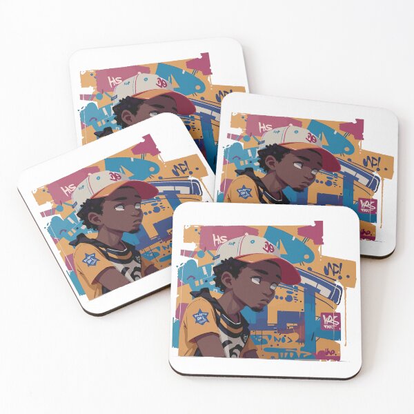 Item preview, Black Kid in front of Graffiti Background designed and sold by execc.