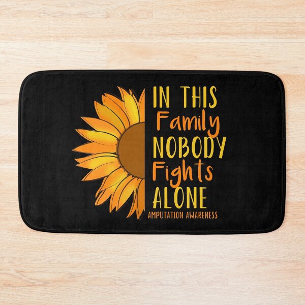 Item preview, In This Family Nobody Fights Alone Amputation Awareness designed and sold by Color-Sparkle.