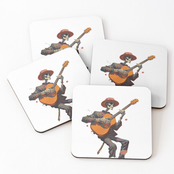 Item preview, A Relaxed Skeleton with Guitar designed and sold by DreamsReverie.