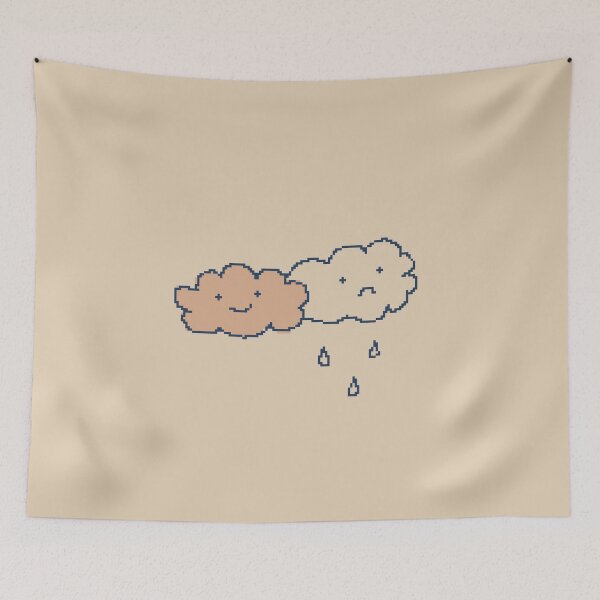Item preview, Moody Happy And Sad Clouds - 8bit Pixel Art designed and sold by pxlboy.
