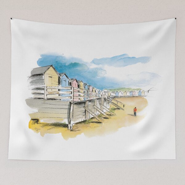 Item preview, Colourful Beach Huts designed and sold by Alison Clynes.
