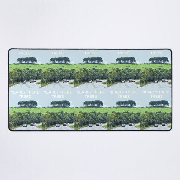 Item preview, Nearly There Trees Cornwall.  Cornish gift Kernow Travel location poster designed and sold by BarbaraGlebska.