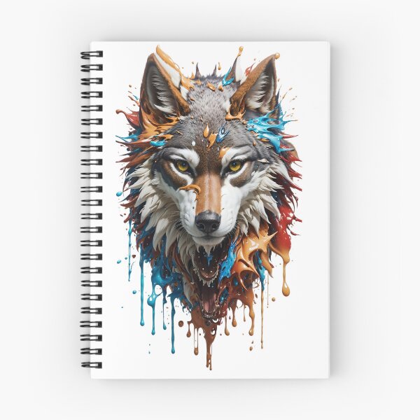 Item preview, "Splash Art: Wolf Head" designed and sold by Best-Art-32.
