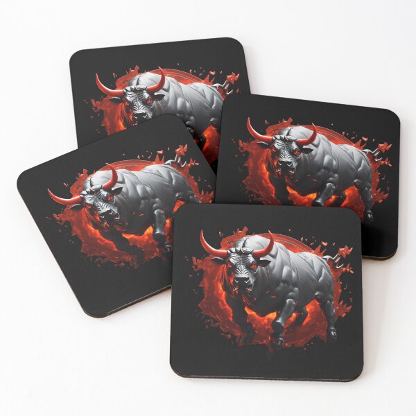 Item preview, The Bitcoin bull with red eyes designed and sold by Cryptoquack.