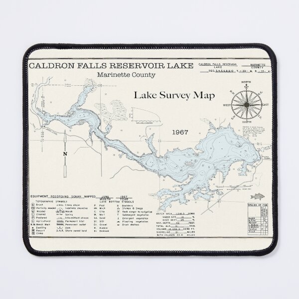 Item preview, Caldron Falls Reservoir Lake WI Marinette County designed and sold by Jean Plout.