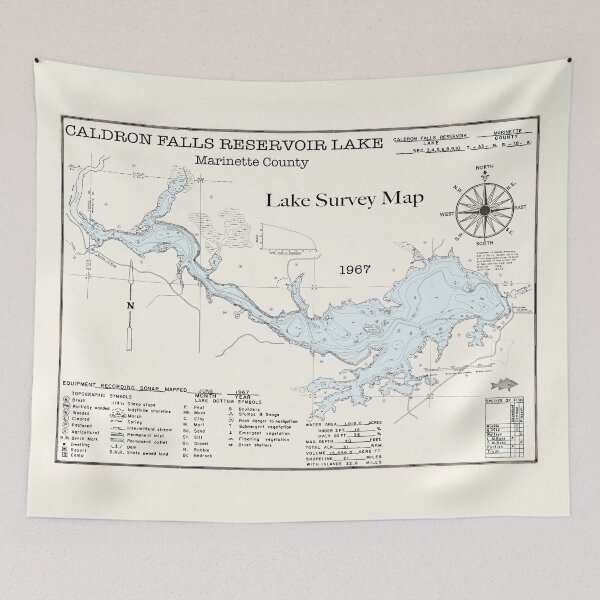 Item preview, Caldron Falls Reservoir Lake WI Marinette County designed and sold by Jean Plout.