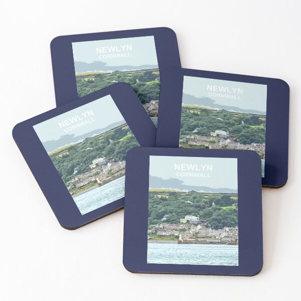 Item preview, Newlyn Cornwall. Cornish gift Kernow Travel location poster, St Austell designed and sold by BarbaraGlebska.