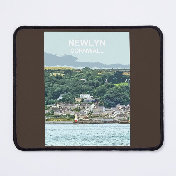 Item preview, Newlyn Cornwall. Cornish gift Kernow Travel location poster, St Austell designed and sold by BarbaraGlebska.