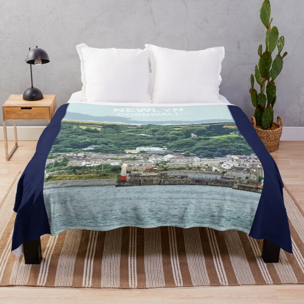 Item preview, Newlyn Cornwall. Cornish gift Kernow Travel location poster, St Austell designed and sold by BarbaraGlebska.