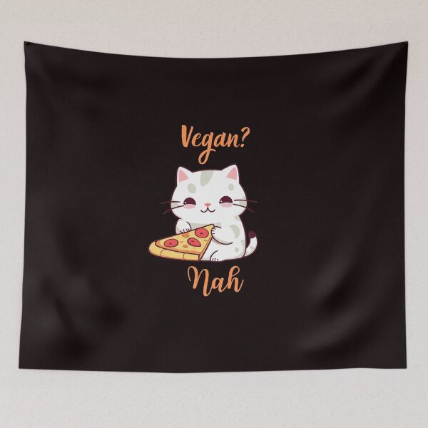 Item preview, Vegan? Nah Your cat is no vegan designed and sold by CatLoverZZZZ.