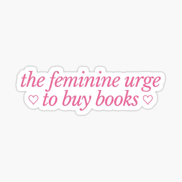 Artikel-Vorschau von the feminine urge to buy books ♡ pink, designt und verkauft von catdiasart.