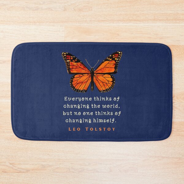Item preview, Leo Tolstoy quote: Everyone thinks of changing the world, but no one thinks of changing himself. designed and sold by artbleed.