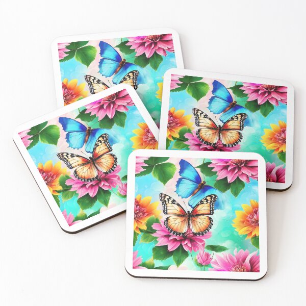 Item preview, Butterflies fly around looking for pollen. designed and sold by PopProArt.