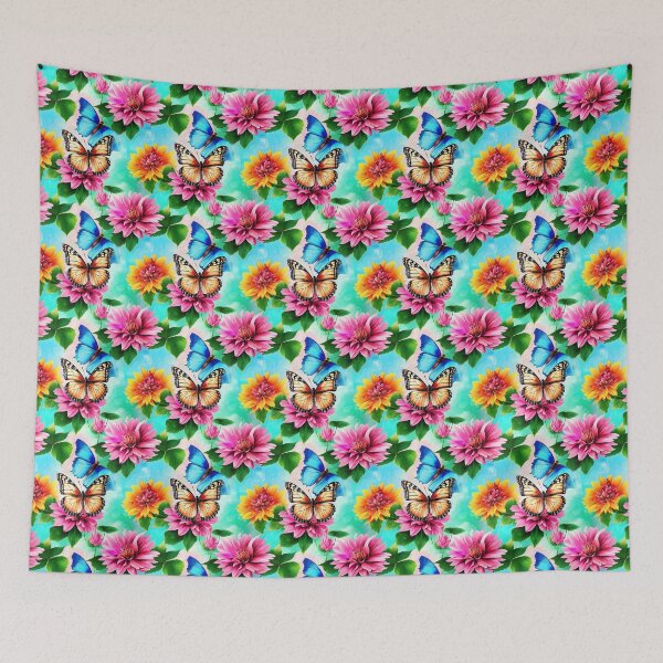 Item preview, Butterflies fly around looking for pollen. designed and sold by PopProArt.