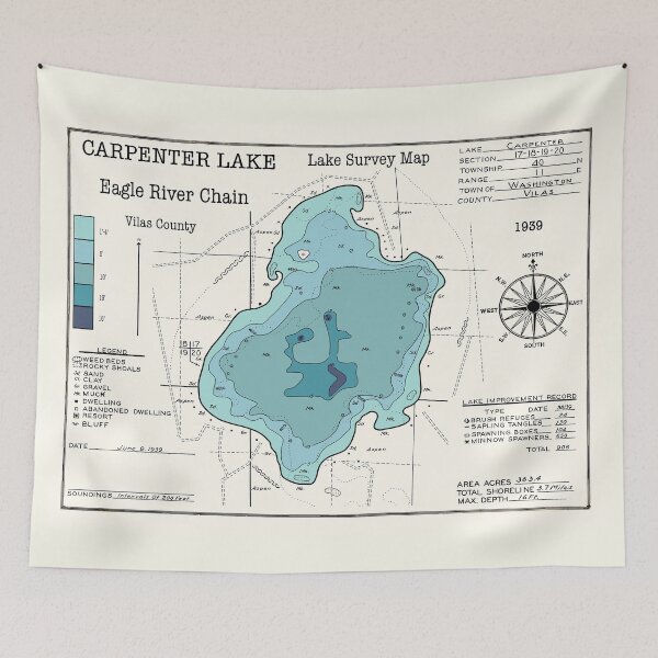 Item preview, Carpenter Lake WI Vilas County designed and sold by Jean Plout.