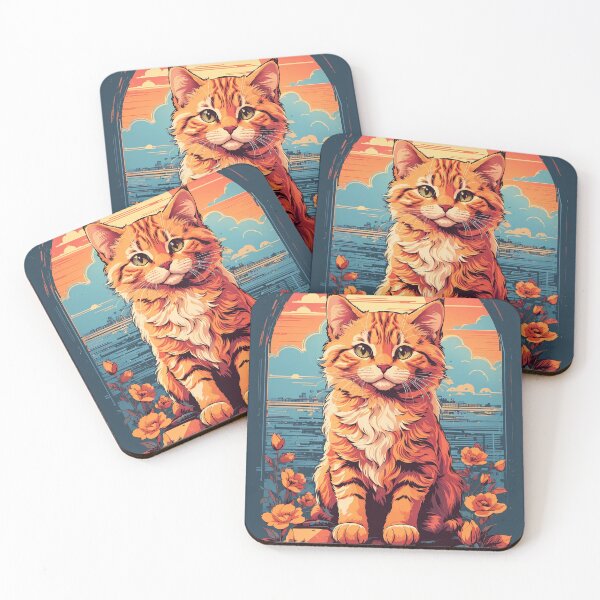 Item preview, cat in the sunset designed and sold by biiid.