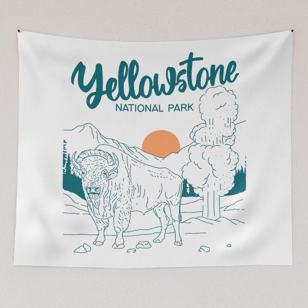 Item preview, Yellowstone National Park Bison designed and sold by ethnicdrawing.