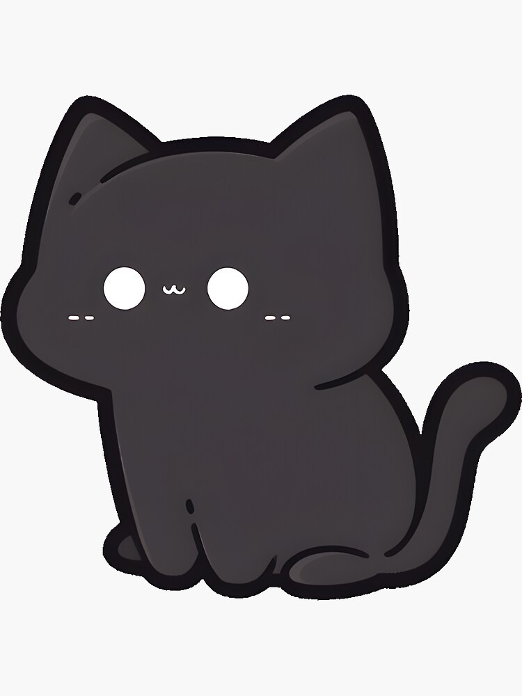 Anime Cat Black, Aesthetic Anime Cat, HD phone wallpaper | Peakpx