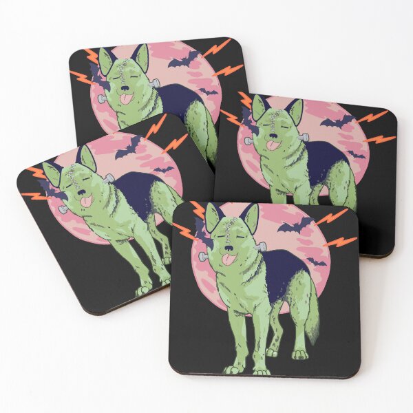 Item preview, German shepherd Halloween Frankenstein designed and sold by Itsdomd.