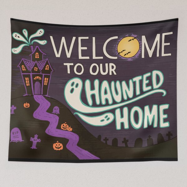 Item preview, Welcome to Our Haunted Home designed and sold by Melanie Westfall.