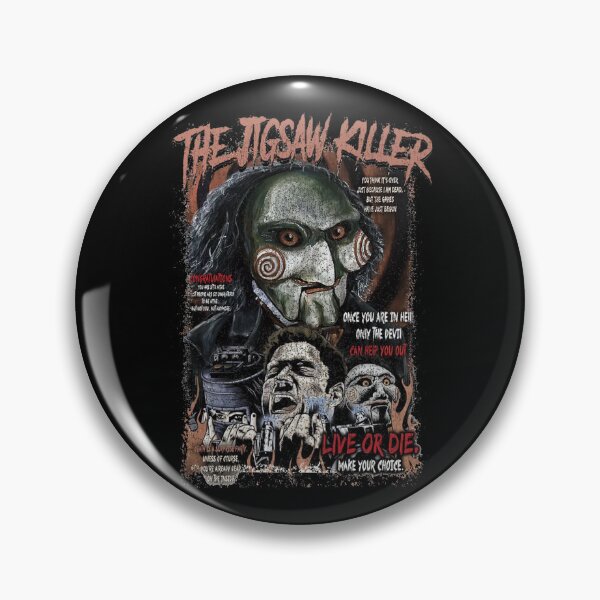 Item preview, Saw Jigsaw Horror Movie designed and sold by gissellealto.