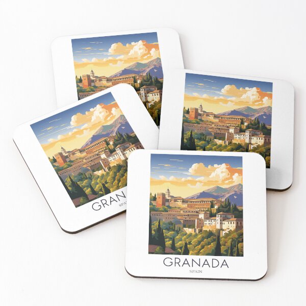 Item preview, A Pop Art Travel Print of Granada - Spain  designed and sold by StudioRedKoala.