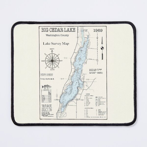Item preview, Big Cedar Lake WI Washington County designed and sold by Jean Plout.