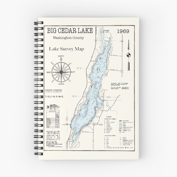 Item preview, Big Cedar Lake WI Washington County designed and sold by Jean Plout.