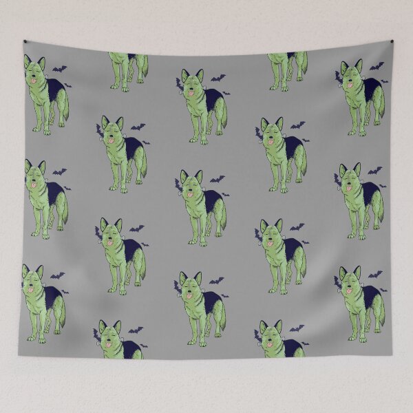Item preview, Copy of German shepherd Halloween Frankenstein designed and sold by Itsdomd.