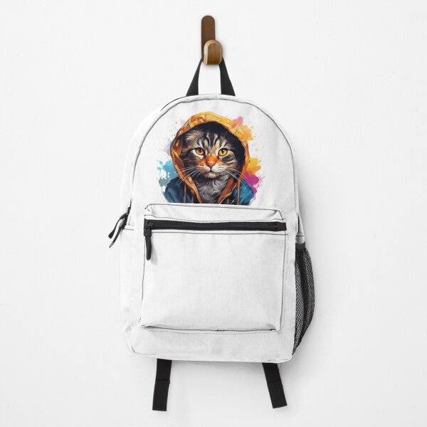 Artikelvorschau,  Illustration einer süßen Katze in einem Kapuzenpullover entworfen und verkauft von ENTERBOX.