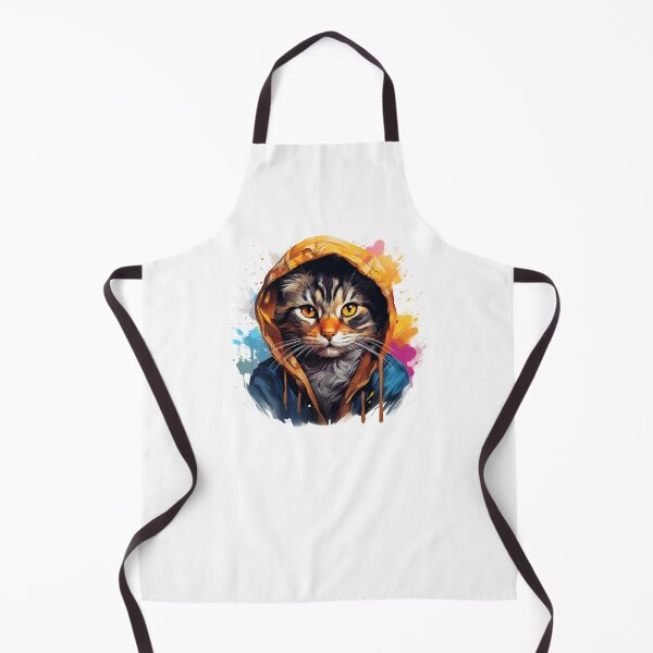 Artikelvorschau, Illustration einer süßen Katze in einem Kapuzenpullover entworfen und verkauft von ENTERBOX.