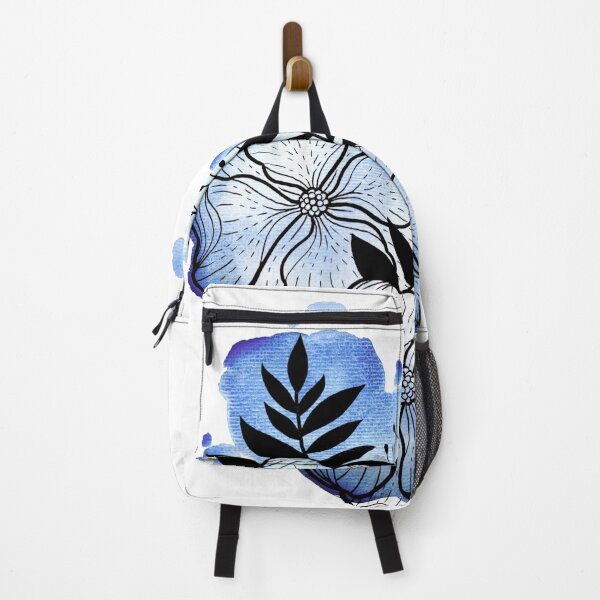 Item preview, Dark Blue Watercolor Flowers Duda designed and sold by BEATRIZKOBORI.