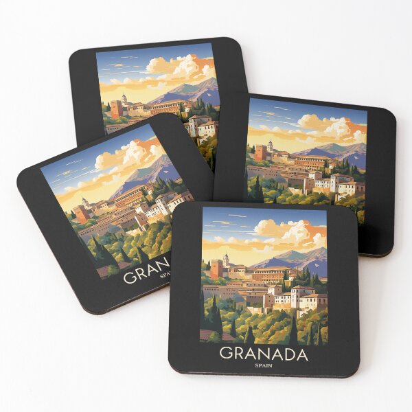 Item preview, A Pop Art Travel Print of Granada - Spain  designed and sold by StudioRedKoala.