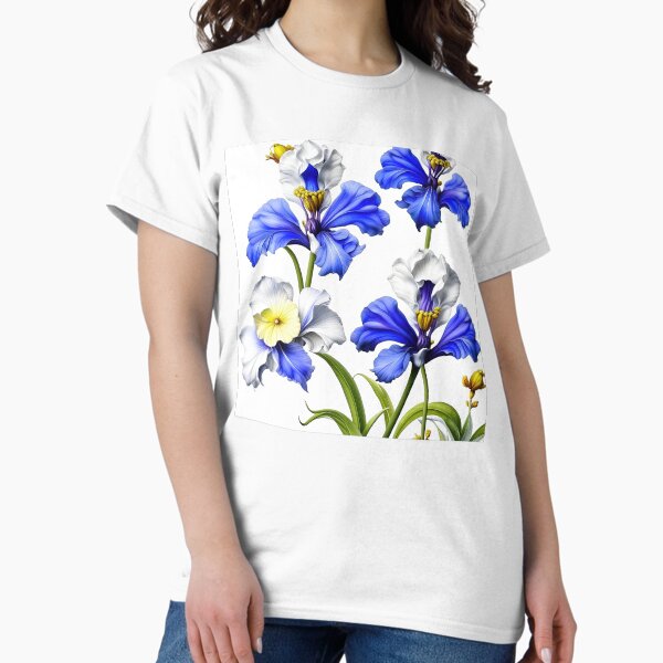 Item preview, Abstract Tropical Iris Flowers Pattern designed and sold by LanaGustavsson.