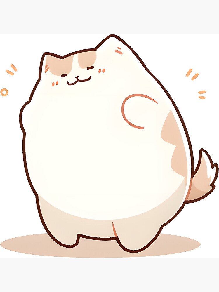 Cute Anime Kawaii Cat Sticker for Sale by Darcekar