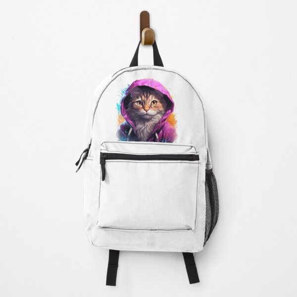 Artikelvorschau, Illustration einer süßen Katze in einem Kapuzenpullover entworfen und verkauft von ENTERBOX.