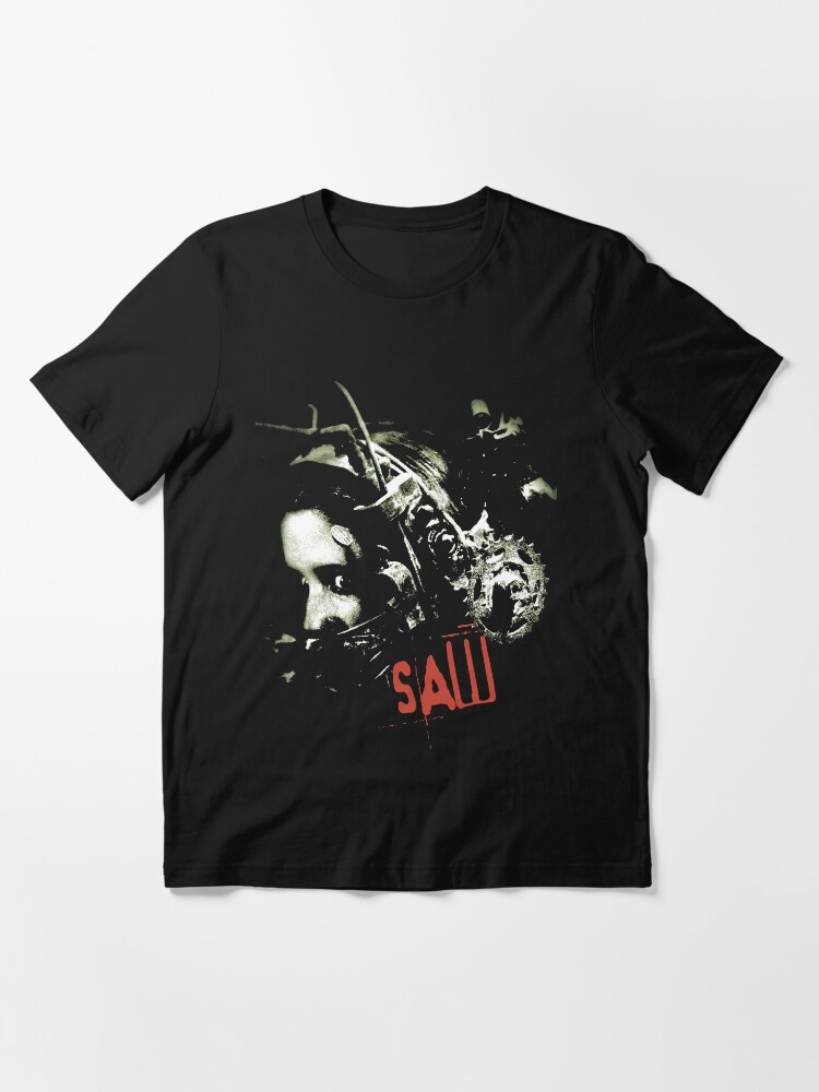 Aperçu 3 sur 7. T-shirt essentiel avec l'œuvre Film de scie vintage créée et vendue par gissellealto.