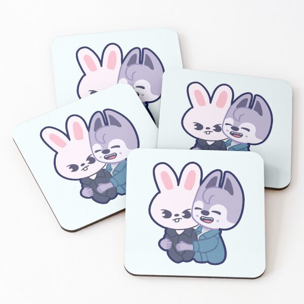 Item preview, STRAY KIDS (SKZOO) WolfChan And LeeBit Hug designed and sold by LilMissRandom17.