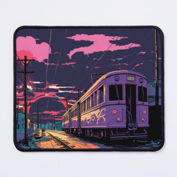 Item preview, train ,at sunset designed and sold by Icon-Network.