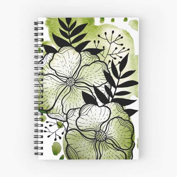 Item preview, Flores De Acuarela Verde Oliva Duda designed and sold by BEATRIZKOBORI.