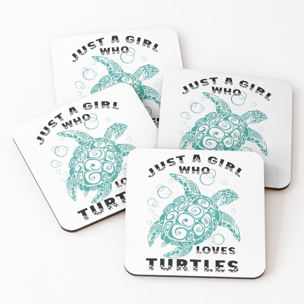 Item preview, Just A Girl Who Loves Turtles  Gift Fitted designed and sold by storefoxmix.